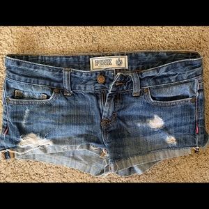 Victoria’s Secret distressed shorts!